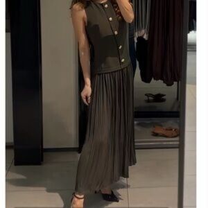 Zara Belted Midi Dress